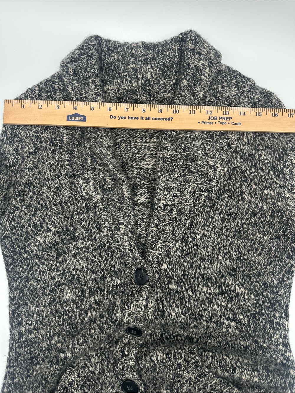 J.Crew Womens Y2K Marled Shawl Collar Cardigan Chunky Knit Preppy Grandpa 20270 - Picture 7 of 9